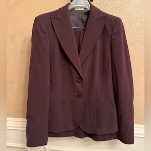 Worthington Brown Structured Blazer Jacket and Skirt